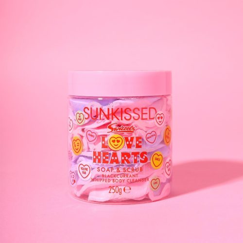 Sunkissed x Love Hearts Soap & Scrub 250g - Blackcurrant